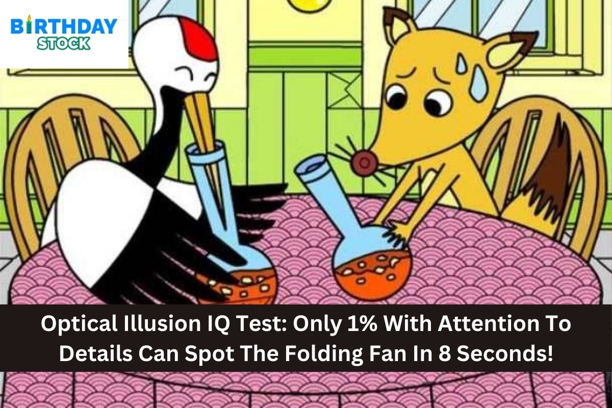 Optical Illusion IQ Test: Only 1% With Attention To Details Can Spot The Folding Fan In 8 Seconds!